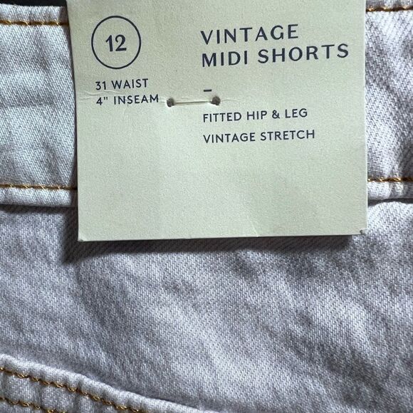 Universal threads vintage midi Jean shorts white size 12/31 - Picture 10 of 16